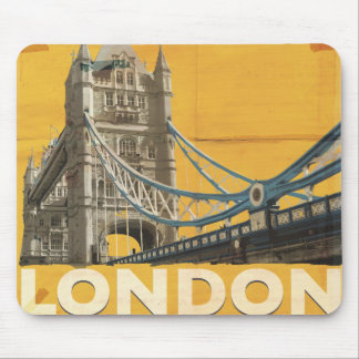 Alfombrilla De Ratón Póster vintage de Londres