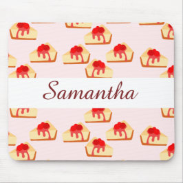 Alfombrilla De Ratón Postre de queso de cereza