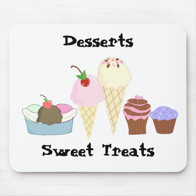 Alfombrilla De Ratón Postres y dulces (Frente)