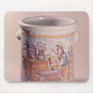 Alfombrilla De Ratón Pote del tabaco que representa a un estanquero