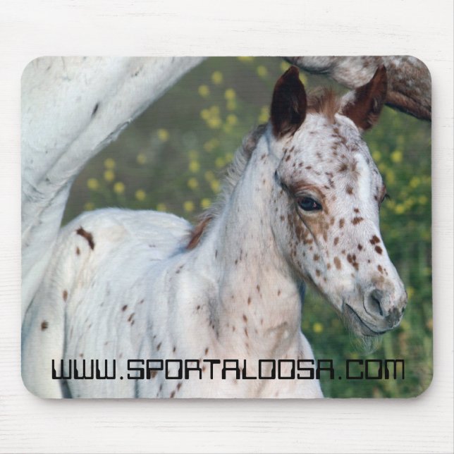 Alfombrilla De Ratón Potra del leopardo (Frente)