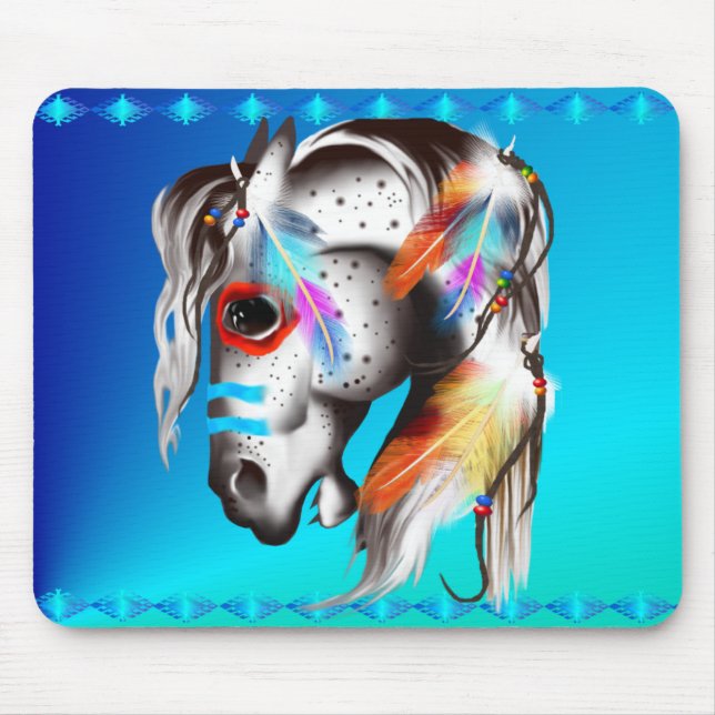 Alfombrilla De Ratón Potro pintado Mousepad (Frente)