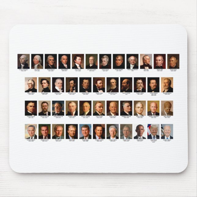 Alfombrilla De Ratón POTUS Portraits Mousepad (Frente)