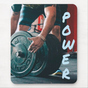 Alfombrilla De Ratón Power Weight Lifting Gym Health