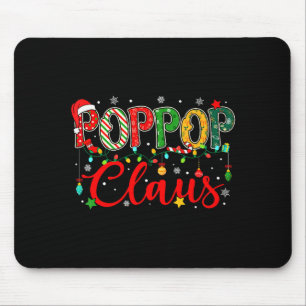 Alfombrilla De Ratón Pp Claus Luces de Navidad Pijama Familia Combinaci