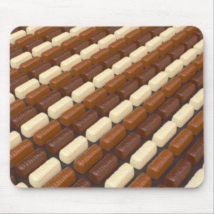 Alfombrilla De Ratón Pralinas de chocolate de leche, de color blanco y