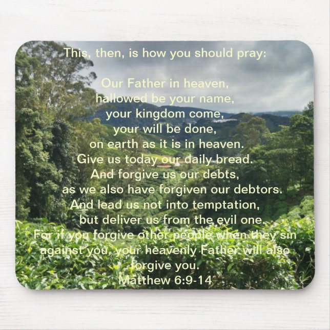 Alfombrilla De Ratón Prayer Mousepad del señor (Frente)