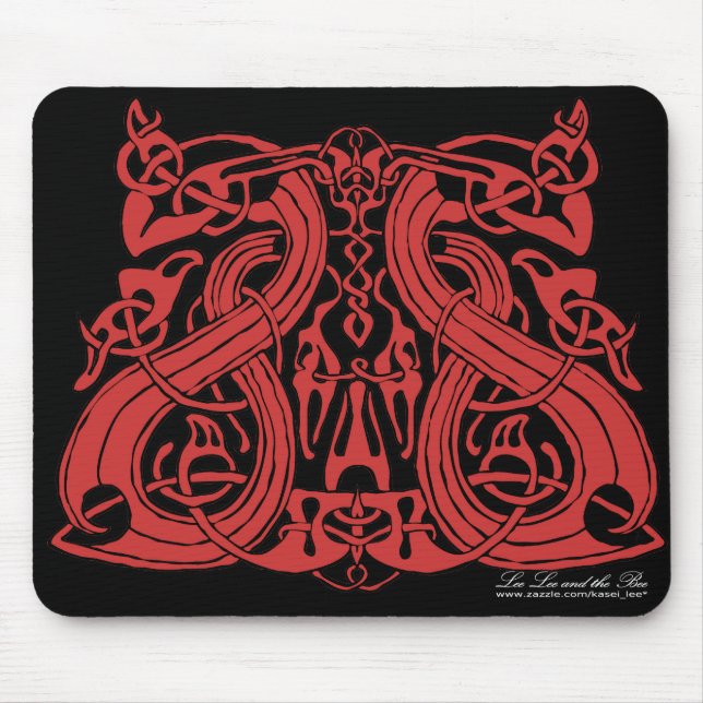 Alfombrilla De Ratón Pre rojo de Viking, mousepad (Frente)