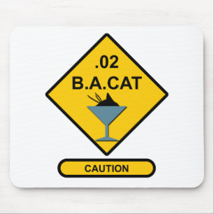 Alfombrilla De Ratón Precaución: .02 B. A. Cat