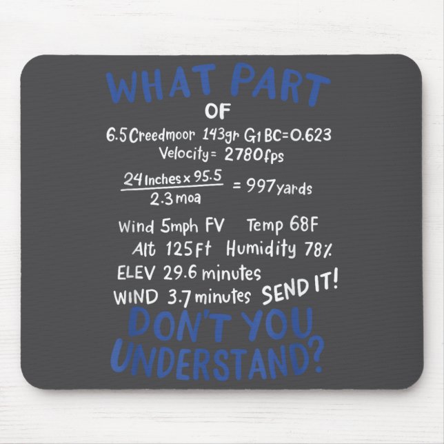 Alfombrilla De Ratón Precision Shooting Funny Gun Shooting Srts Gun Lov (Frente)