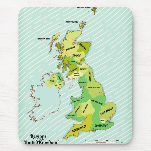 Alfombrilla De Ratón Predicción de envío de islas británicas de estilo  (Frente)