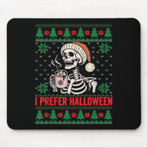 Alfombrilla De Ratón Prefiero a los Navidades de Halloween dulce festiv