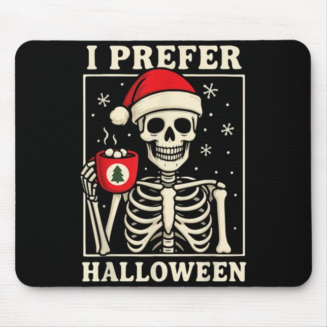 Alfombrilla De Ratón Prefiero Halloween (Frente)