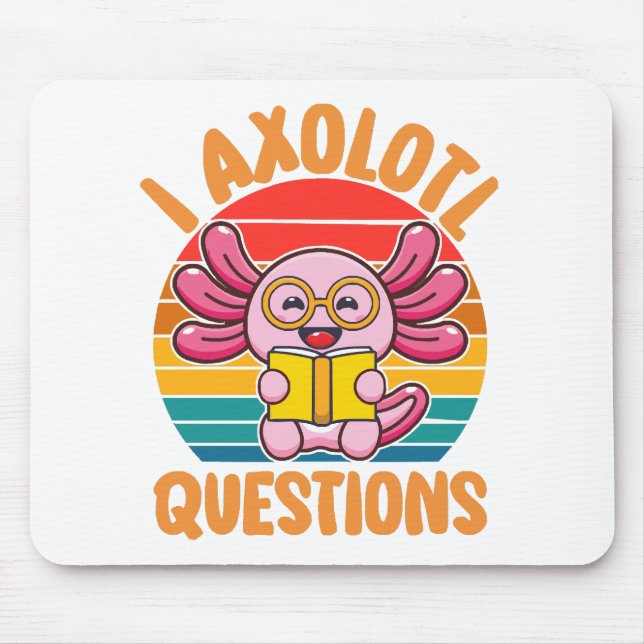 Alfombrilla De Ratón Preguntas de Ajolote (Frente)