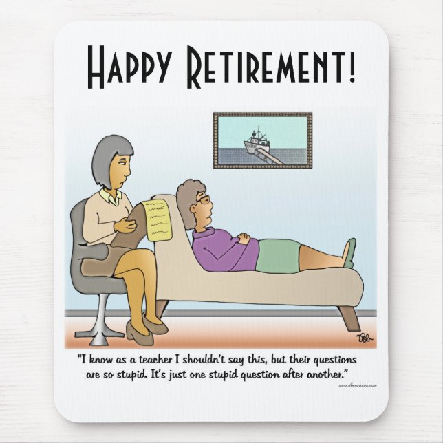 Alfombrilla De Ratón Preguntas Estúpidas Almohadilla del ratón (Frente)