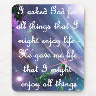 Alfombrilla De Ratón Pregunte a dios Mousepad