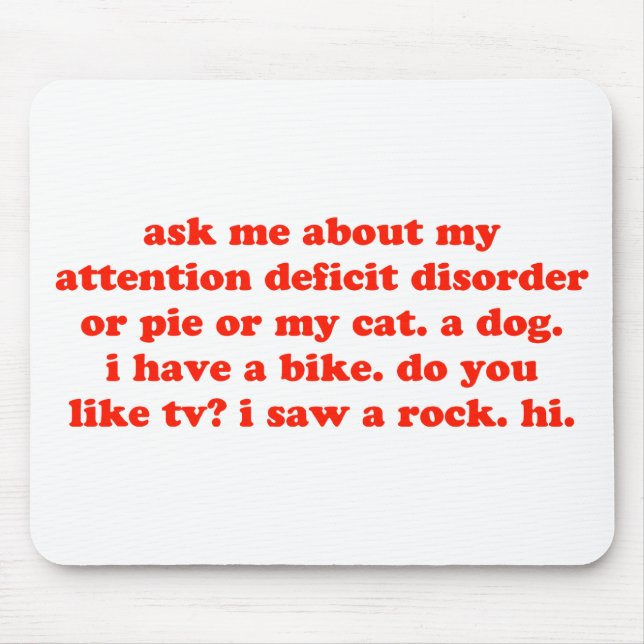 Alfombrilla De Ratón Pregúnteme acerca de mi AÑADEN… (Frente)