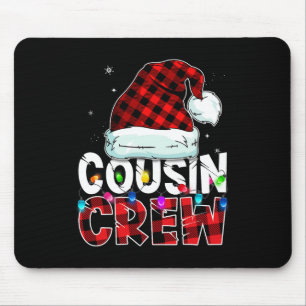 Alfombrilla De Ratón Prendas de Navidad Prima Crew Búfalo Rojo Cuadros