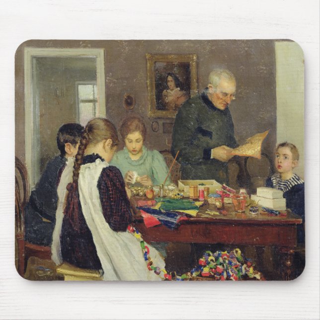 Alfombrilla De Ratón Preparación para el navidad, 1896 (Frente)