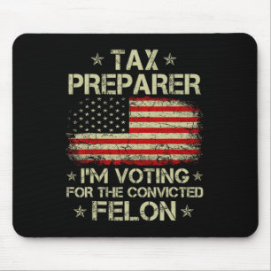 Alfombrilla De Ratón Preparador Estoy votando por el delincuente convic