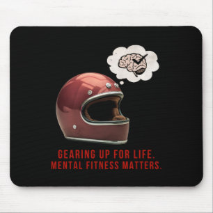 Alfombrilla De Ratón Prepararse Para La Vida. Mental Fitness S Pegatina