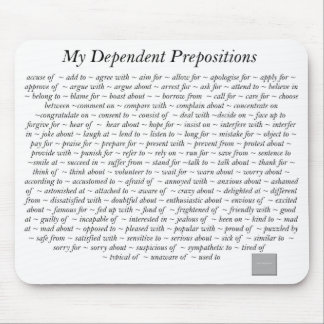 Alfombrilla De Ratón Preposiciones dependientes Mousepad