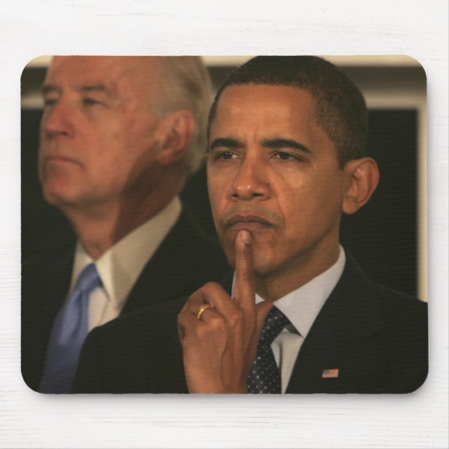 Alfombrilla De Ratón Presidente Barack Obama y vicepresidente (Frente)