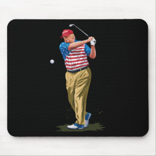 Alfombrilla De Ratón Presidente Donald Trump 2025 Golf Nosotros Bandera