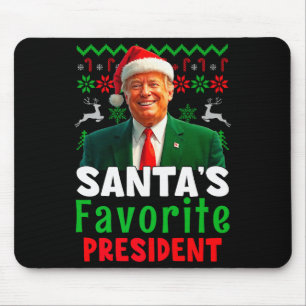 Alfombrilla De Ratón Presidente favorito de Santa Claus Santa Trump Nav