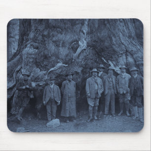 Alfombrilla De Ratón Presidente Roosevelt y John Muir — (cian)