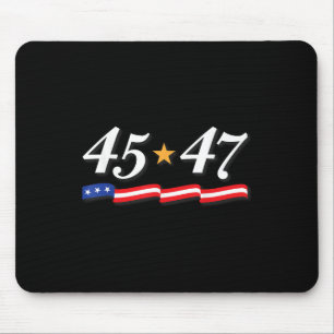 Alfombrilla De Ratón Presidente Trump 45 47 Números Como 45 Y 47