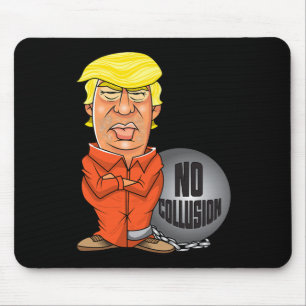 Alfombrilla De Ratón Presidente Trump Sin Colusión Mono Naranja Carto
