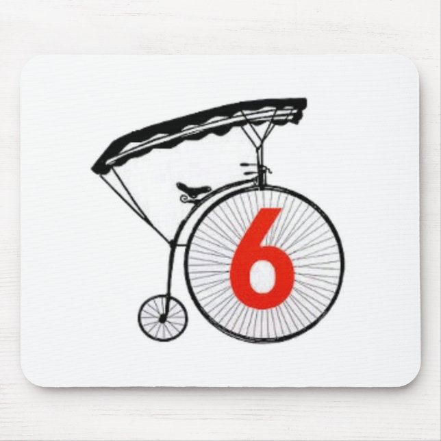 Alfombrilla De Ratón Preso número 6 (Frente)