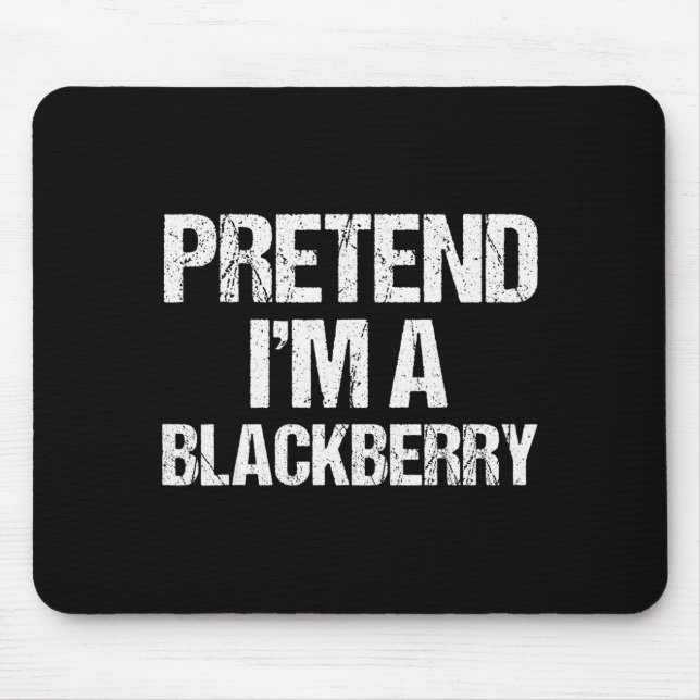 Alfombrilla De Ratón Pretend I'm A Blackberry Funny Lazy Halloween Cost (Frente)