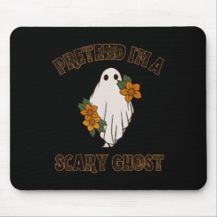 Alfombrilla De Ratón Pretende que soy un tímido fantasma de Halloween 3