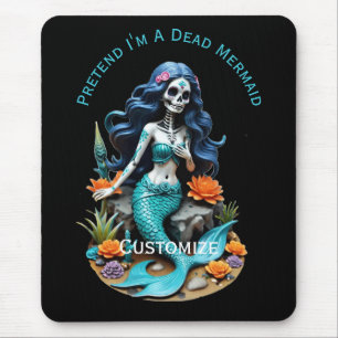 Alfombrilla De Ratón Pretende que soy una sirena muerta Thunder_Cove