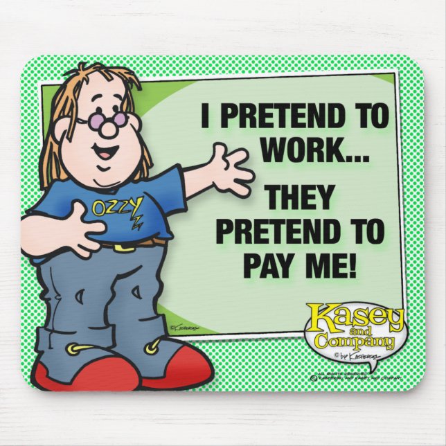 Alfombrilla De Ratón Pretendo Trabajar (Frente)