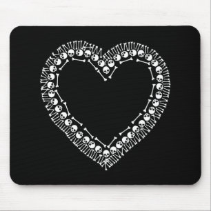 Alfombrilla De Ratón Pretty Skull Heart