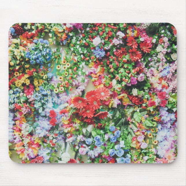 Alfombrilla De Ratón Pretty Wall of Flowers (Frente)