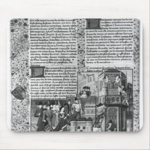 Alfombrilla De Ratón Priam que mira la reconstrucción de Troy