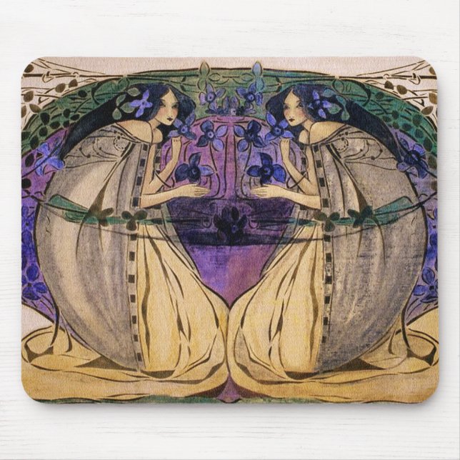 Alfombrilla De Ratón Primavera de Frances Macdonald (Frente)