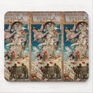 Alfombrilla De Ratón "Primavera en Sevilla" bizcocho