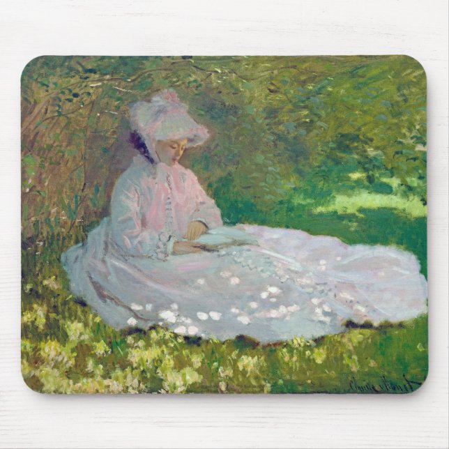 Alfombrilla De Ratón Primavera, Monet (Frente)