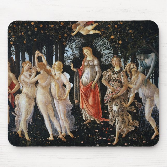 Alfombrilla De Ratón Primavera, Sandro Botticelli, 1482 (Frente)