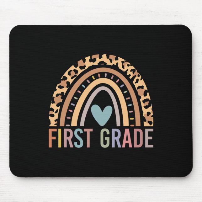 Alfombrilla De Ratón Primer Grado Chicas Arcoiris Equipo de Profesores  (Frente)