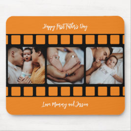 Alfombrilla De Ratón Primer padre de un padre en una tira fotográfica