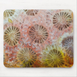 Alfombrilla De Ratón Primer plano de coral rosa