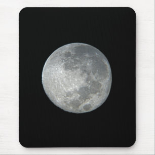 Alfombrilla De Ratón Primer plano de luna llena en el cielo nocturno. F