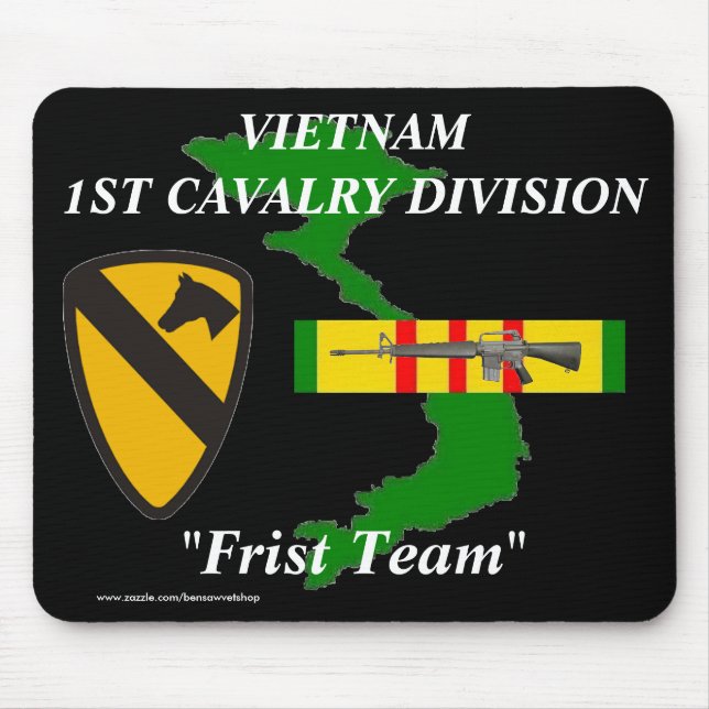 Alfombrilla De Ratón Primera caballería Vietnam Mousepad 2/b (Frente)