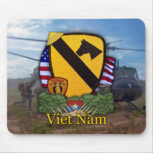 Alfombrilla De Ratón Primera división de caballería vietnam veteranos